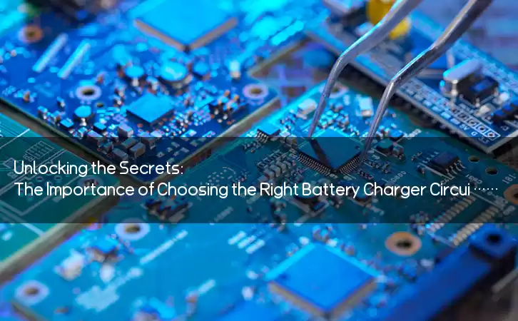 Unlocking the Secrets: The Importance of Choosing the Right Battery Charger Circuit and Algorithm for Maximum Battery Life and Performance